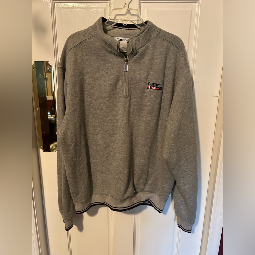 Men’s vintage Carnival Grey quarter zip size L/XL